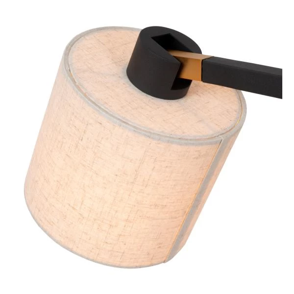 Lucide LESLEY - Floor lamp - 1xE27 - Black - detail 2